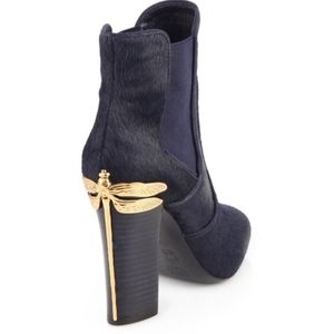 Tory Burch Theodora Calfskin Navy Ankle Booties. A bit too small.  Gorgeous tho!